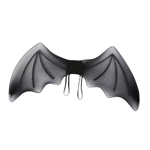 ORFOFE Halloween Fledermausflügel Schwarz Cosplay Flügel Kostüm Zubehör für Halloween Party Karneval und Maskerade Leicht Hautfreundlich Langlebig Dramatisch wirkend ORFOFE Halloween Fledermausflügel Schwarz Cosplay Flügel Kostüm Zubehör für Halloween Party Karneval und Maskerade Leicht Hautfreundlich Langlebig Dramatisch wirkend von ORFOFE