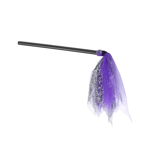 ORFOFE Halloween Hexenbesen für Leichte Handgefertigte Besen Deko mit Spinnennetz Design Halloween Requisite für Party und Kostüm als für Mädchen ORFOFE Halloween Hexenbesen für Leichte Handgefertigte Besen Deko mit Spinnennetz Design Halloween Requisite für Party und Kostüm als für Mädchen von ORFOFE