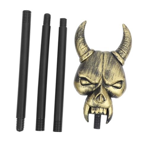 ORFOFE Halloween Schädelkopf Handstock Abs Cosplay Requisite Gruselige Party Deko Zubehör für Halloween Kostüme und Festlichkeiten von ORFOFE