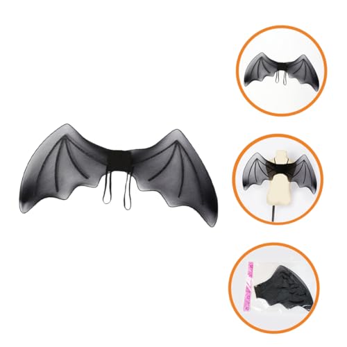 ORFOFE Halloween Schwarze Fledermausflügel Cosplay Flügel für Damen Herren Halloween Party Karneval Kostüm Zubehör Langlebig Realistisch ORFOFE Halloween Schwarze Fledermausflügel Cosplay Flügel für Damen Herren Halloween Party Karneval Kostüm Zubehör Langlebig Realistisch von ORFOFE