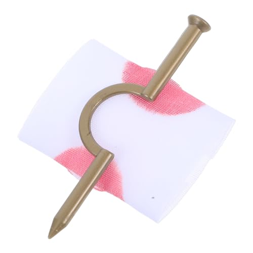 ORFOFE Halloween Streichspielzeug Nagel durch Finger Prank Toy Verstellbar Realistisch Blutig Sicher für Party Favor Gruselspaß von ORFOFE