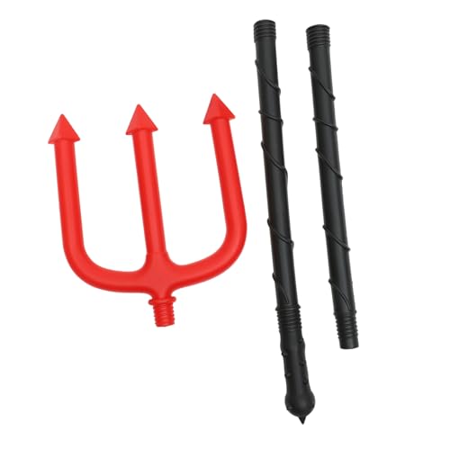 ORFOFE Halloween Teufelsgabel mit Abnehmbarem Griff Cosplay Dämon Requisite für Karneval Hexenparty und Bühnenauftritte Roter DREI als Teufelskostüm Zubehör ORFOFE Halloween Teufelsgabel mit Abnehmbarem Griff Cosplay Dämon Requisite für Karneval Hexenparty und Bühnenauftritte Roter DREI als Teufelskostüm Zubehör von ORFOFE