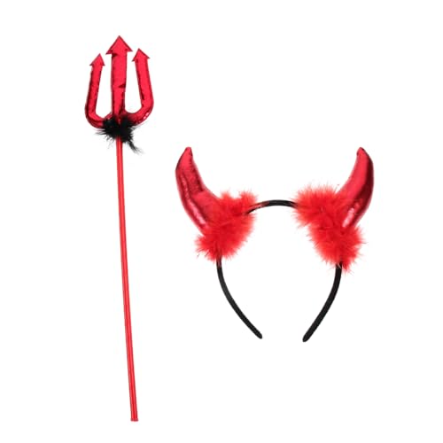 ORFOFE Halloween Teufelshörner Haarreif Teilig Roter Kopfschmuck mit Hörnern für Damen Leichtes Komfortables Cosplay Zubehör für Karneval Fasching und Kostümparty ORFOFE Halloween Teufelshörner Haarreif Teilig Roter Kopfschmuck mit Hörnern für Damen Leichtes Komfortables Cosplay Zubehör für Karneval Fasching und Kostümparty von ORFOFE
