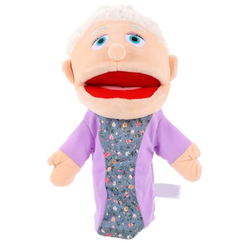 ORFOFE Handpuppe DIY Figurenspielzeug für Interaktives Storytime Handspielzeug Elastische Plüschfigur Großmutter Fördert Kommunikation und Eltern Junge Mädchen Bindung von ORFOFE