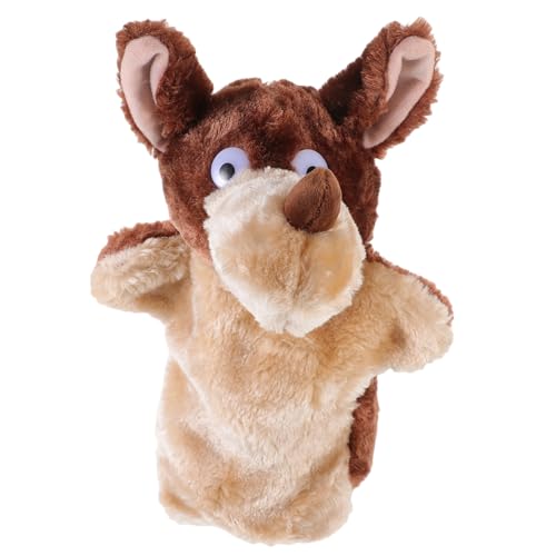 ORFOFE Handpuppen Wolf Stofftier Handspielpuppe Kuscheliger Handschuh Puppentheater für Interaktives Rollenspiel Geschichtenerzählen und Fantasieförderung von ORFOFE