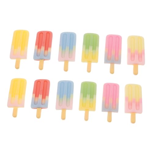 ORFOFE -Charms 12 Stück Miniatur- -Requisiten Breite Eisstäbchen Mini-simulations-Dessert-Ornamente von ORFOFE