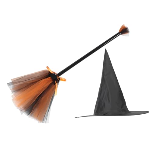 ORFOFE Hexenbesen Hexenhut aus Robustem Oxford- Halloween Kostüm Zubehör Leicht Bequem und Strapazierfähig für Party Karneval Maskenball und Bühnenauftritte ORFOFE Hexenbesen Hexenhut aus Robustem Oxford- Halloween Kostüm Zubehör Leicht Bequem und Strapazierfähig für Party Karneval Maskenball und Bühnenauftritte von ORFOFE