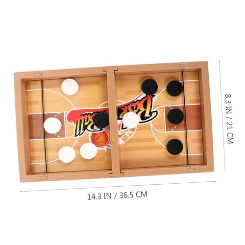 ORFOFE Hockey Tischspiel Leicht Tragbar Schnelles Sling Puck Spiel für Familien Party Supplies Kompakt und Interaktiv für Drinnen und Draußen von ORFOFE
