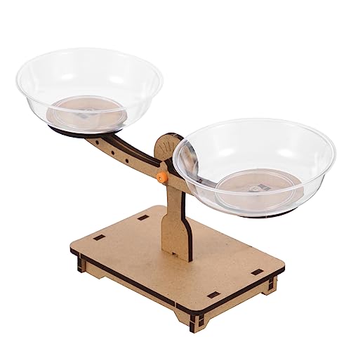 ORFOFE Holz Balancierwaage Pädagogisches Lernspielzeug für Ab Jahre Montessori Holz Spiel zur Gewichtslehre und Rechenübung Indoor Balance Spiel für Jungen und Mädchen von ORFOFE