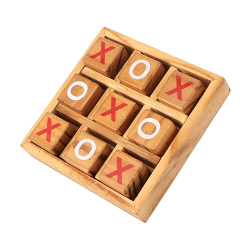 ORFOFE Holz Brettspiel für Eltern Strategisches Tragbares Holzspiel Intelligentes Freizeitspiel Denk Beobachtungsfähigkeiten Praktisches Aufbewahrungssystem von ORFOFE