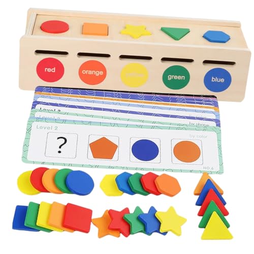 ORFOFE Holz Lernspielzeug Farb Formklassifizierung zur Feinmotorikförderung für Ab Jahr Montessori Desktop Lernset für Hand Auge koordination und Kognitive Entwicklung ORFOFE Holz Lernspielzeug Farb Formklassifizierung zur Feinmotorikförderung für Ab Jahr Montessori Desktop Lernset für Hand Auge koordination und Kognitive Entwicklung von ORFOFE