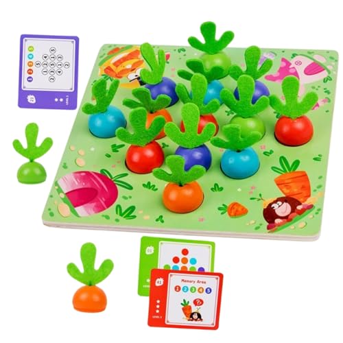 ORFOFE Holz Logikspiel Zahlen Memory für Kleinkinder Jahre Pädagogisches Denkspiel Fördert Gedächtnis und Aufmerksamkeit Langlebiges Holz Material Desktop Lernspielzeug von ORFOFE