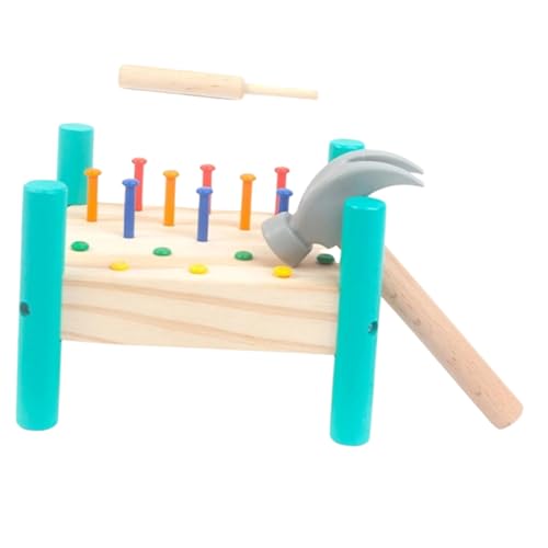 ORFOFE Holz Nagelspiel für Bunte Klopfbank Pädagogisches Babyspielzeug Fördert Konzentration Kreativität und Feinmotorik mit Robustem Holzmaterial und Realistischen Werkzeugen ORFOFE Holz Nagelspiel für Bunte Klopfbank Pädagogisches Babyspielzeug Fördert Konzentration Kreativität und Feinmotorik mit Robustem Holzmaterial und Realistischen Werkzeugen von ORFOFE