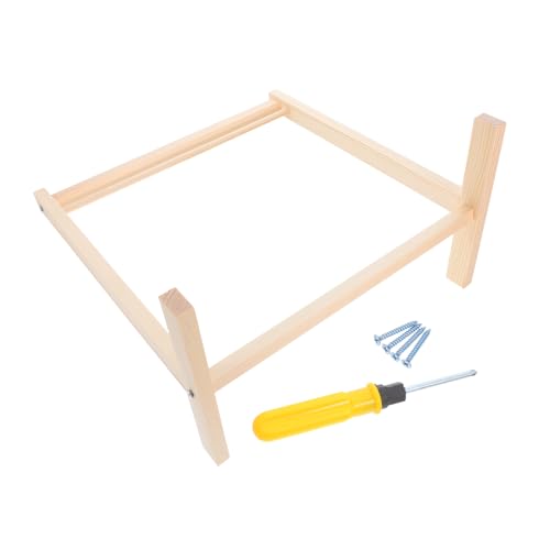 ORFOFE Holz Puppenkleiderständer Miniatur Garderobe für Puppenkleidung Langlebiges Holz Kompakte für Puppenhaus Möbel Zubehör Fördert Kreative Outfit Kombinationen von ORFOFE