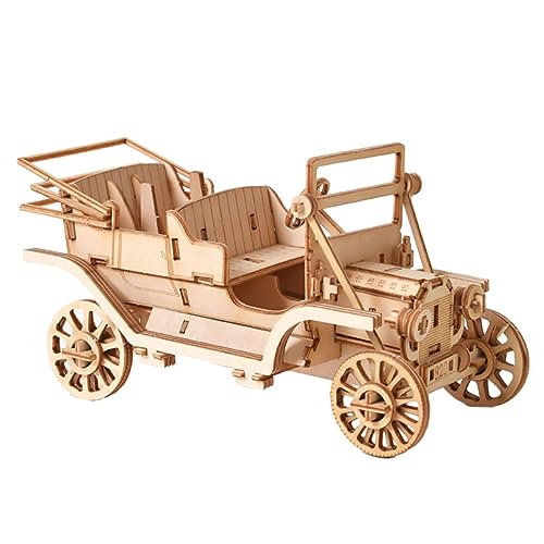 ORFOFE Holz Puzzle Auto Modell Bausatz DIY Holzspielzeug Handgefertigt Poliert Sicher Hand Auge koordination Geschenk von ORFOFE