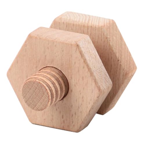 ORFOFE Holz Schraubspielzeug Sicherer Educational Toy aus Glattem Schadstofffreiem Holz Montessori Formenspiel Motorik und Formwahrnehmung für Ab Jahren von ORFOFE
