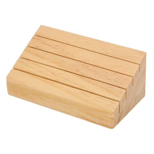 ORFOFE Holz Spielkartenhalter Kartenständer mit Fächern Kartenablage für Bridge Canasta Hand Kartenspiele Organizer für Erwachsene von ORFOFE