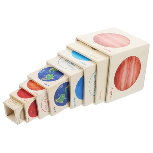 ORFOFE Holz Stapelspielzeug für Kleinkinder Jahre Pädagogisches Planetenspiel Natürliches Holzmaterial Stabile Konstruktion Kreatives Lernspielzeug für Mädchen und Jungen ORFOFE Holz Stapelspielzeug für Kleinkinder Jahre Pädagogisches Planetenspiel Natürliches Holzmaterial Stabile Konstruktion Kreatives Lernspielzeug für Mädchen und Jungen von ORFOFE