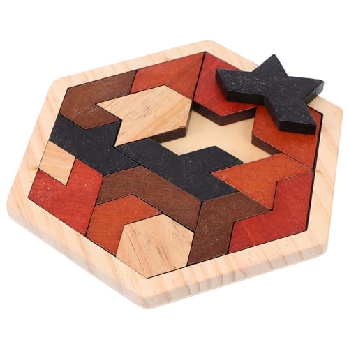 ORFOFE Holz Tangram Sechseckiges Geometrisches Puzzle Pädagogisches Montessori Lernspiel für Fördert Logisches Denken Farberkennung Motorische Fähigkeiten und Kreativität ORFOFE Holz Tangram Sechseckiges Geometrisches Puzzle Pädagogisches Montessori Lernspiel für Fördert Logisches Denken Farberkennung Motorische Fähigkeiten und Kreativität von ORFOFE