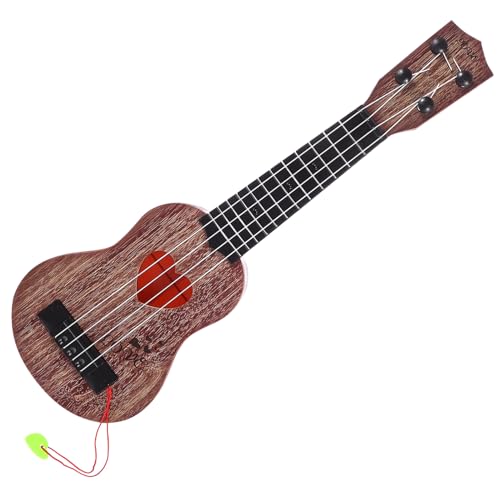 ORFOFE Holz Ukulele für Pädagogisches Musikinstrument mit Glatten Kanten Anfänger Ukulele für Jungen und Mädchen Lernspielzeug Rhythmusgefühl und Musikalischer Früherziehung von ORFOFE