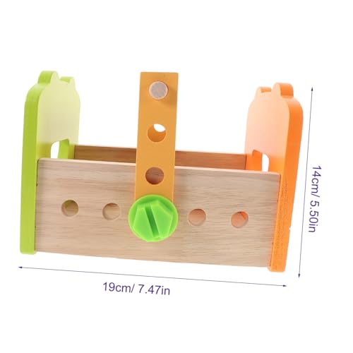 ORFOFE Holz Werkzeugkasten Set Pädagogisches mit Hammer Schraubendreher Schrauben Muttern Langlebig Sicher für Kleinkinder Kreatives Rollenspiel und Frühe Entwicklung ORFOFE Holz Werkzeugkasten Set Pädagogisches mit Hammer Schraubendreher Schrauben Muttern Langlebig Sicher für Kleinkinder Kreatives Rollenspiel und Frühe Entwicklung von ORFOFE
