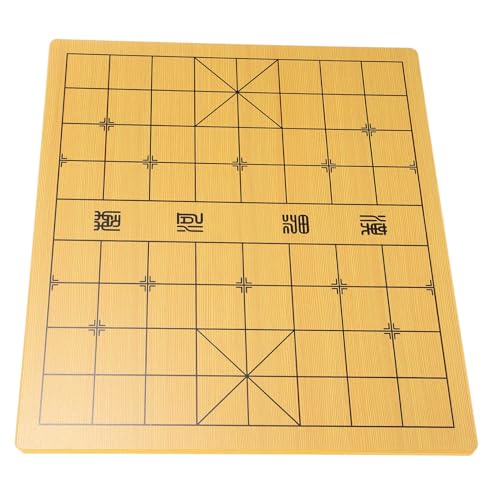 ORFOFE Holz doppel Schachbrett Gobang Chinesisches Schachspiel Einfaches Langlebiges Holzspielbrett für Strategisches Denken Handliches Design Tragbar für Familie und Freizeit von ORFOFE