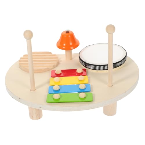 ORFOFE Holz xylophon für Kleinkinder Pädagogisches Schlaginstrument mit Trommel Fördert Kreativität und Konzentration Kinderfreundlich Tragbar Musikspielzeug für Jungen und Mädchen von ORFOFE