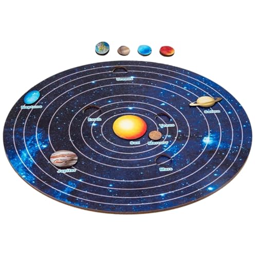 ORFOFE Holzpuzzle Solar System Planeten Lernspielzeug für Kognitives Weltraumspielzeug Fördert Formwahrnehmung Gedächtnis und Farberkennung Pädagogisches Weltraum Puzzle ORFOFE Holzpuzzle Solar System Planeten Lernspielzeug für Kognitives Weltraumspielzeug Fördert Formwahrnehmung Gedächtnis und Farberkennung Pädagogisches Weltraum Puzzle von ORFOFE