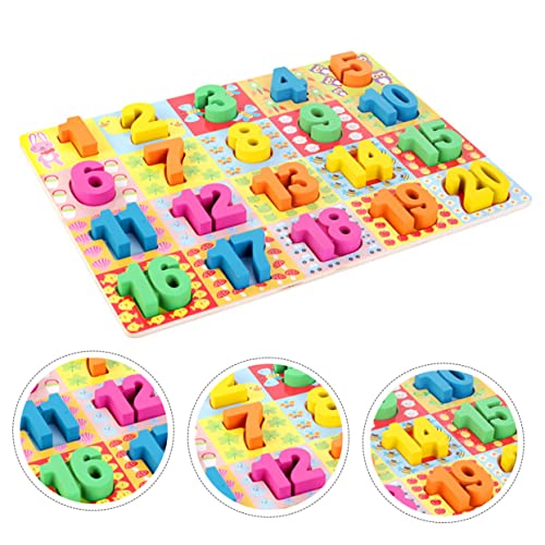 ORFOFE Holzpuzzle für Pädagogisches zur Frühen Teiliges Design mit Liebevollen Motiven für Jungen und Mädchen Fördert Feinmotorik und Kreativität von ORFOFE