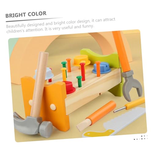 ORFOFE Holzspielzeug Pounding Peg Werkbank mit Hammer Lernspielzeug Werkzeugkasten Motorikspielzeug für Kleinkinder Indoor Geeignet Sicher und Pädagogisch Wertvoll ORFOFE Holzspielzeug Pounding Peg Werkbank mit Hammer Lernspielzeug Werkzeugkasten Motorikspielzeug für Kleinkinder Indoor Geeignet Sicher und Pädagogisch Wertvoll von ORFOFE