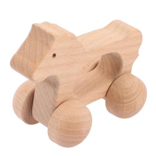 ORFOFE Holzspielzeug Push Car für Kreatives Inertialfahrzeug Fördert die Hand Auge Koordination Sicheres und Leichtes Design für Kleinkinder Motorischen von ORFOFE