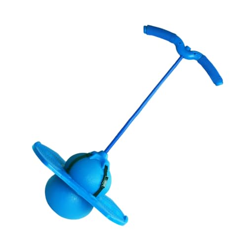 ORFOFE Hüpfball mit Handgriff Rutschfester Pedal Fördert Knochenwachstum Trainingsspielzeug für Erwachsene Blau Vielseitiger Springball für Indoor und Outdoor Fitness von ORFOFE