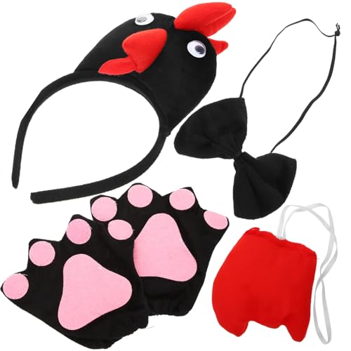 ORFOFE Huhn Kostüm Set mit Niedlichem Küken Stirnband Fliege und Handschuhen Kreatives Ostern Party Zubehör für Jungen und Mädchen für Karneval Halloween Schulaufführungen und ORFOFE Huhn Kostüm Set mit Niedlichem Küken Stirnband Fliege und Handschuhen Kreatives Ostern Party Zubehör für Jungen und Mädchen für Karneval Halloween Schulaufführungen und von ORFOFE