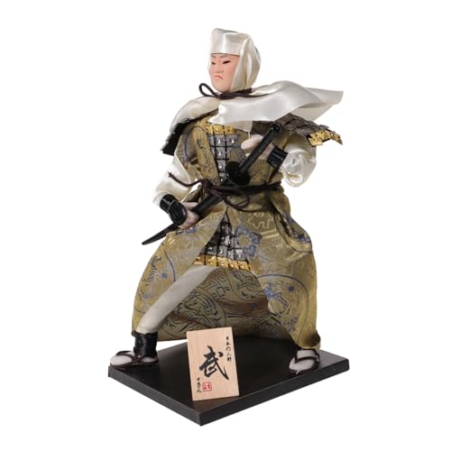 ORFOFE Japanische Samurai Doll Figur Dekorativ Desktop Ornament Japanischer Stil für Wohnzimmer Büro Schlafzimmer Geschenk von ORFOFE