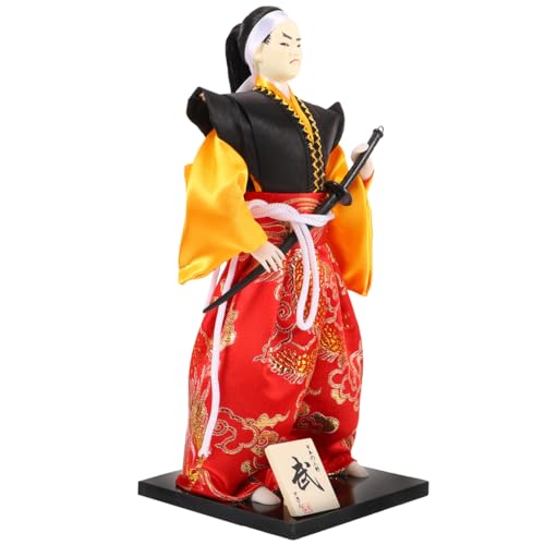 ORFOFE Japanische Samurai Figur Desktop Ornament Japanischer Samurai Doll Dekoration Japanische Wohnkultur Japanisches Kunsthandwerk für Wohnzimmer Büro Schlafzimmer von ORFOFE
