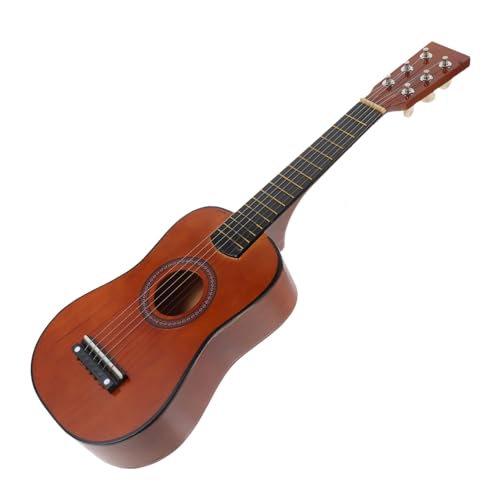 ORFOFE Kindergitarre aus Holz Lernspielzeug für Anfänger mit Komfortablem Griff Pädagogisches Musikspielzeug zur Kreativen von Jungen und Mädchen von ORFOFE