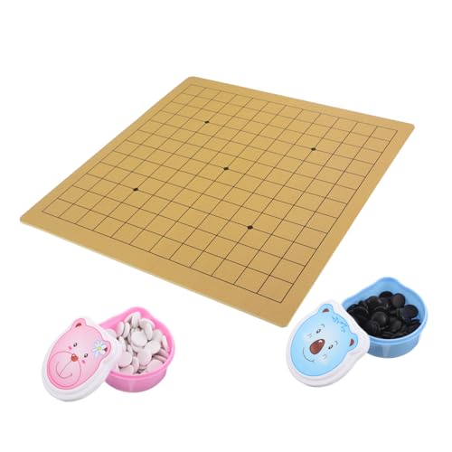 ORFOFE Kinderspiel Go Set Doppelseitiges und Holzbrett Leicht Tragbar Bär Motiv Lernspiel für Entwicklung von Denkfähigkeit und Geduld Reise Schachspiel ORFOFE Kinderspiel Go Set Doppelseitiges und Holzbrett Leicht Tragbar Bär Motiv Lernspiel für Entwicklung von Denkfähigkeit und Geduld Reise Schachspiel von ORFOFE