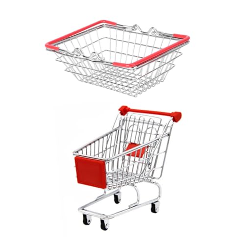ORFOFE Kinderspielzeug Einkaufswagen und Einkaufskorb aus Robustem Tragbar mit Griff Realistische Simulation für Kaufladen Rollenspiele Geeignet für Vorschulkinder und Fantasievolles ORFOFE Kinderspielzeug Einkaufswagen und Einkaufskorb aus Robustem Tragbar mit Griff Realistische Simulation für Kaufladen Rollenspiele Geeignet für Vorschulkinder und Fantasievolles von ORFOFE