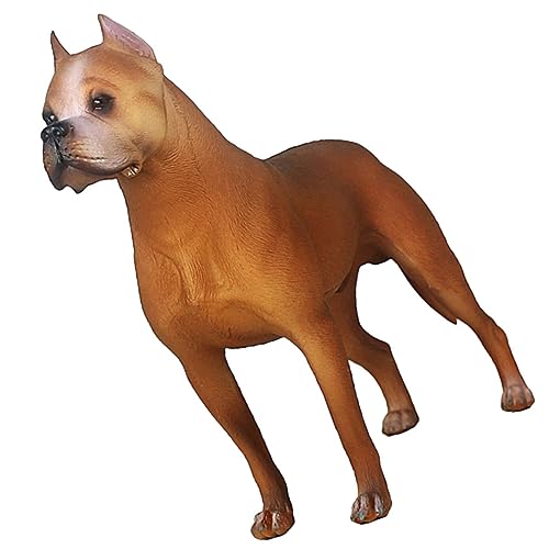 ORFOFE Kleine Deko Hundestatue aus Hochwertigem Kunststoff Realistische Dobermann Figur Dekoratives Modell für Kinderzimmer Wohnzimmer Innen und Außenbereich Leicht und Detailreich von ORFOFE