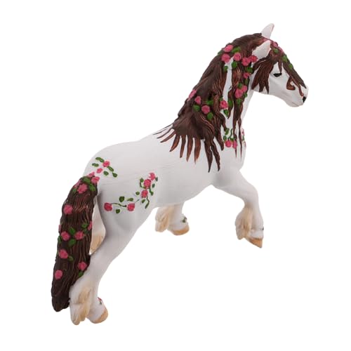 ORFOFE Kleine Kunststoff-tierfigur, Pferdespielzeug Für Kinder, Pferdeverzierung, Pferdespielzeugfigur, Simuliertes Pferdemodell Zum Spielen Und Sammeln von ORFOFE