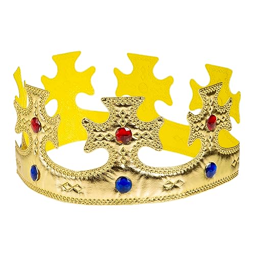 ORFOFE Königskrone Haarreif Party Kostüm Haaraccessoire für Jungen Realistisches Design Leichtes Langlebiges Material Geeignet für Geburtstag Halloween Karneval Bühne von ORFOFE