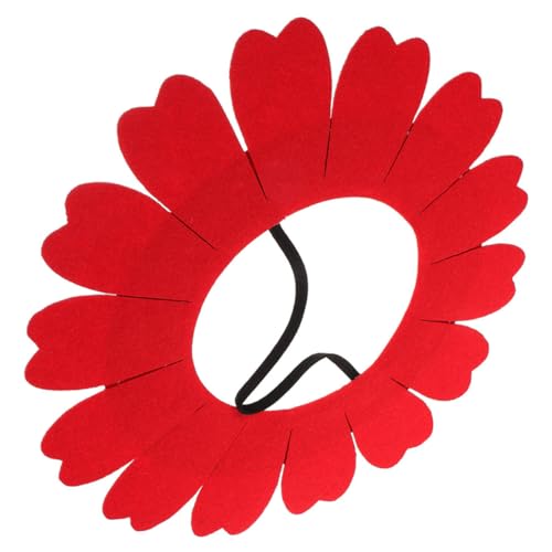 ORFOFE Sonnenblumen-kostüm Haarblume Kopfbedeckung Hut Aus Rotem Filz Für Jungen Und Mädchen Tanzschulveranstaltungen ORFOFE Sonnenblumen-kostüm Haarblume Kopfbedeckung Hut Aus Rotem Filz Für Jungen Und Mädchen Tanzschulveranstaltungen von ORFOFE