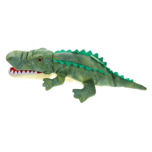 ORFOFE Krokodil Handpuppe aus Weichem Plüsch Interaktives Lernspielzeug für Erwachsene Handgefertigte Kuscheltier Handpuppe für Geschichtenerzählen und Rollenspiele von ORFOFE