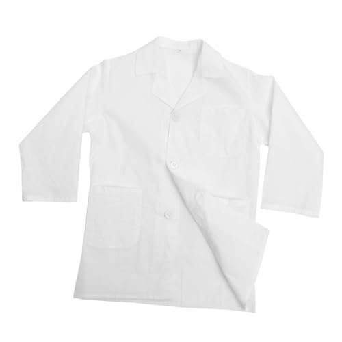 ORFOFE Laborkittel Langarm Arztmantel Unisex Polyester baumwolle Bequem Verkleidung Rollenspiel Für Schule Kindergarten Halloween Kostümparty von ORFOFE