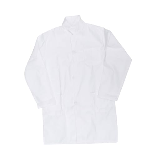 ORFOFE Laborkittel Weiß Dünn Baumwolle Kinderkostüm Arztkittel Cosplay für Jungen Mädchen Verschiedene Leichte Baumwollqualität Bequem Einfach Anzuziehen von ORFOFE