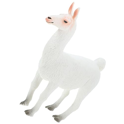 ORFOFE Lama Realistisches Figur Figuren Skulptur Dekoration Modell für Plüsch Simulation Tiermodell Spielzeug Tierfigurenmodell Alpaka Bildung Niedliches Kognitives von ORFOFE