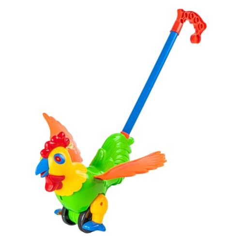ORFOFE Lauflernhilfe Kinderwagen Schiebespielzeug aus Kunststoff Abnehmbar Sicher für Kleinkinder Fördert Hand Auge koordination Buntes Tierdesign Geeignet für Junge Zufällige Farbe von ORFOFE