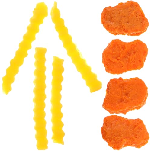 ORFOFE Lebensechte Künstliche Chicken Nuggets und Pommes Frites Dekoration PVC Modellset Realistische Nachahmung Gefälschtes Fast Food Restaurant Küchen Deko Fotografie Requisit ORFOFE Lebensechte Künstliche Chicken Nuggets und Pommes Frites Dekoration PVC Modellset Realistische Nachahmung Gefälschtes Fast Food Restaurant Küchen Deko Fotografie Requisit von ORFOFE