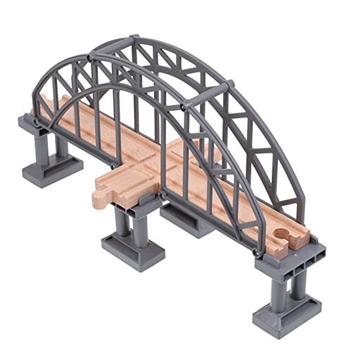 ORFOFE Lernspielzeug Eisenbahn Brücke Zubehör Leicht Tragbar Spiel für Jungen Mädchen Kreativität und Feinmotorik von ORFOFE