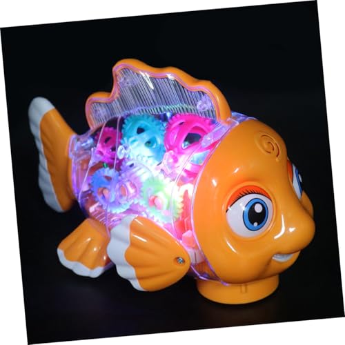 ORFOFE Leuchtendes Transparentes Fisch spielzeugauto mit Bunten Zahnrädern und Musik Geräuscharm für Kleinkinder Fördert Feinmotorik und Hand Auge koordination Geschenkset mit ORFOFE Leuchtendes Transparentes Fisch spielzeugauto mit Bunten Zahnrädern und Musik Geräuscharm für Kleinkinder Fördert Feinmotorik und Hand Auge koordination Geschenkset mit von ORFOFE
